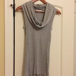 Sleeveless silver metallic Joseph A top